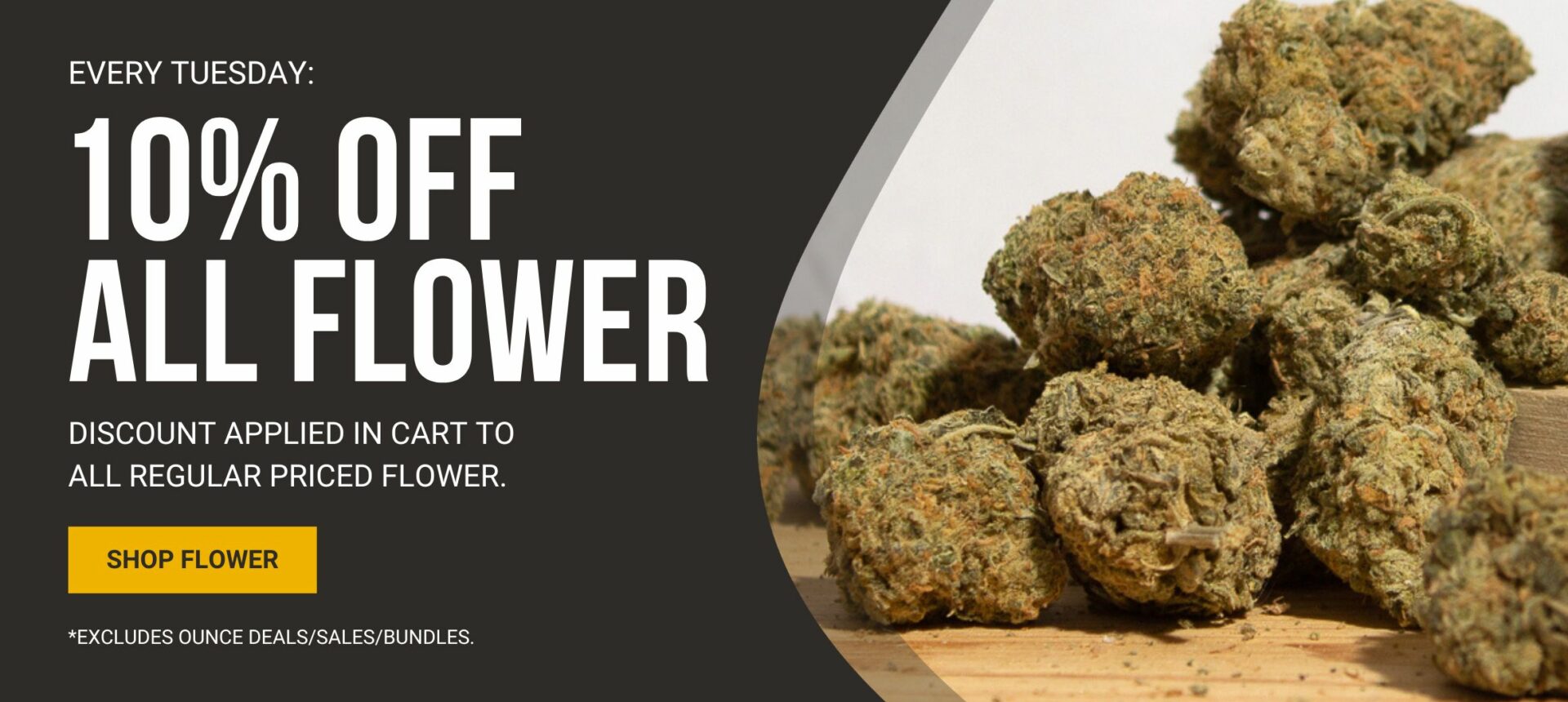 Speed Greens Canada - 10% Off All Flower Banner