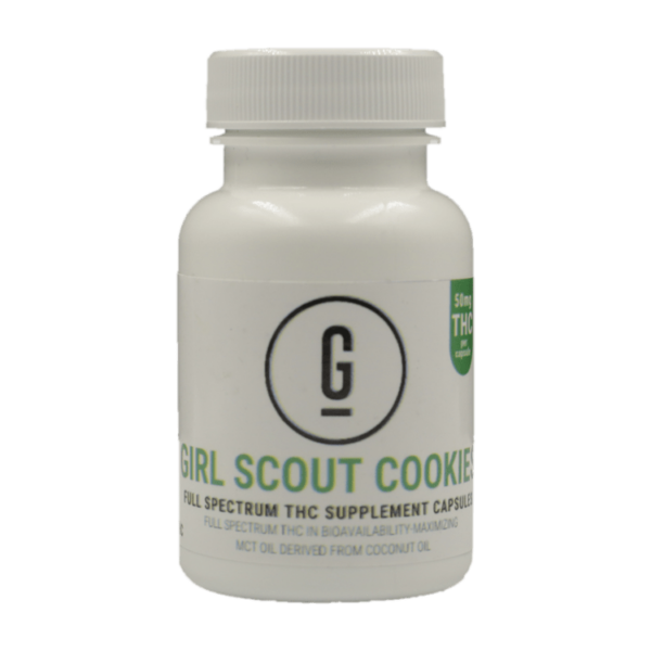 GRASS – THC Capsules – Girl Scout Cookies – 50mg | Speed Greens Canada