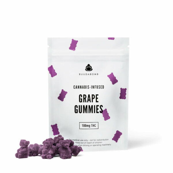 Buudabomb – Grape Gummies 100mg THC | Speed Greens Canada