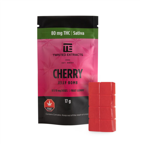 Twisted Extracts – Cherry Jelly Bomb – Sativa – 80mg THC | Speed Greens Canada