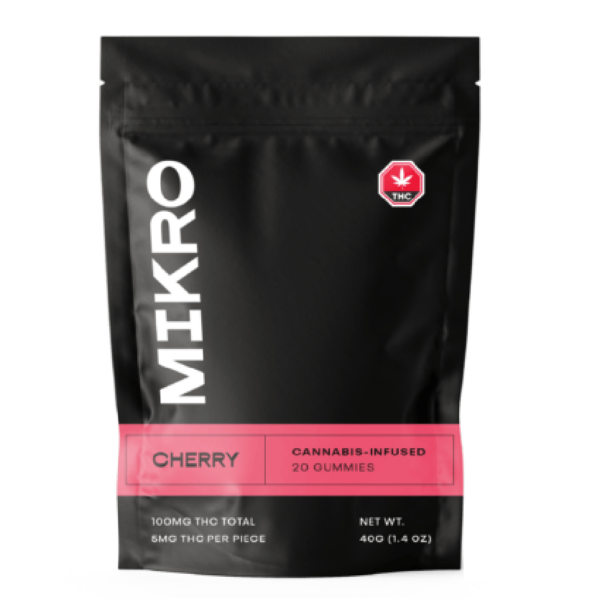 Mikro – THC Gummies – 100mg THC – Cherry | Speed Greens Canada