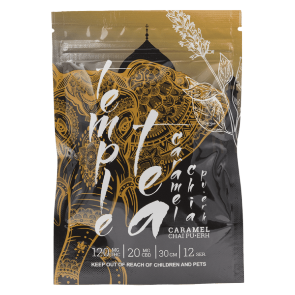 Temple Tea – Caramel Chai Pu-Erh 120mg THC | Speed Greens Canada