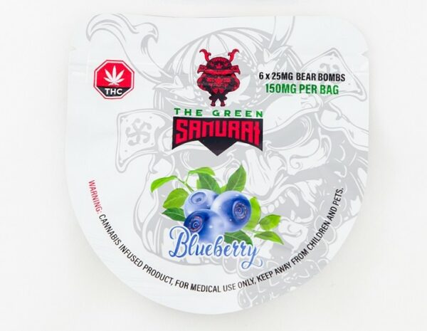 The Green Samurai – Blueberry Gummies – 150mg | Speed Greens Canada