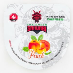 The Green Samurai – Peach Gummies – 150mg | Speed Greens Canada