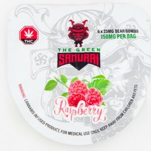 The Green Samurai – Raspberry Gummies – 150mg | Speed Greens Canada