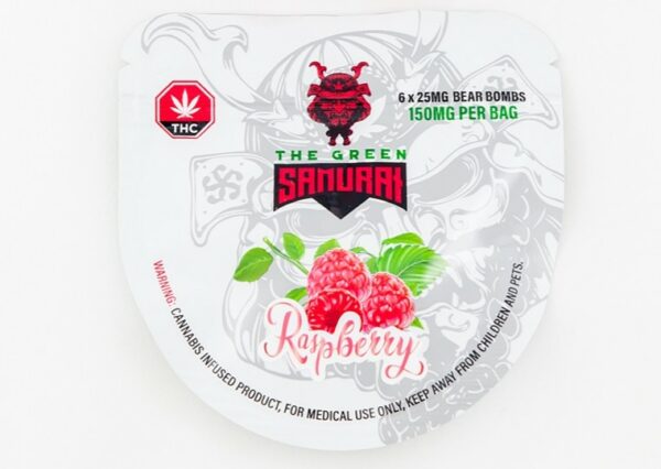 The Green Samurai – Raspberry Gummies – 150mg | Speed Greens Canada