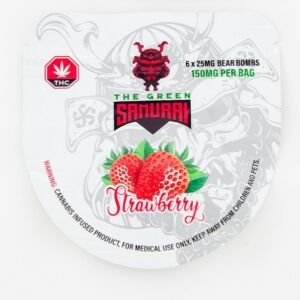 The Green Samurai – Strawberry Gummies – 150mg | Speed Greens Canada