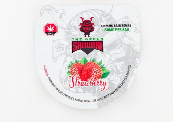 The Green Samurai – Strawberry Gummies – 150mg | Speed Greens Canada