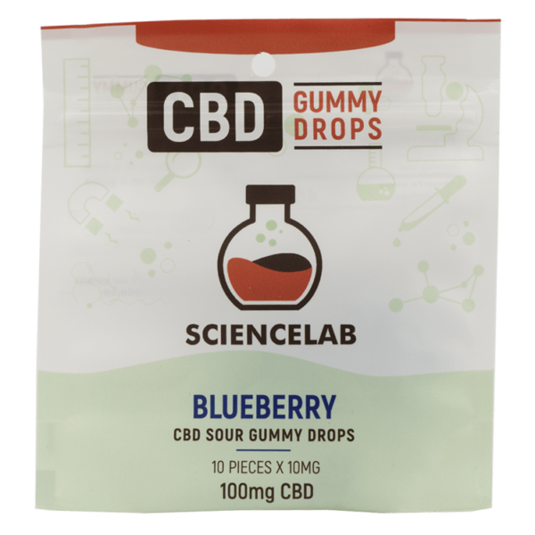 Sciencelab – CBD Sour Gummy Drops – Blueberry 100mg CBD | Speed Greens Canada