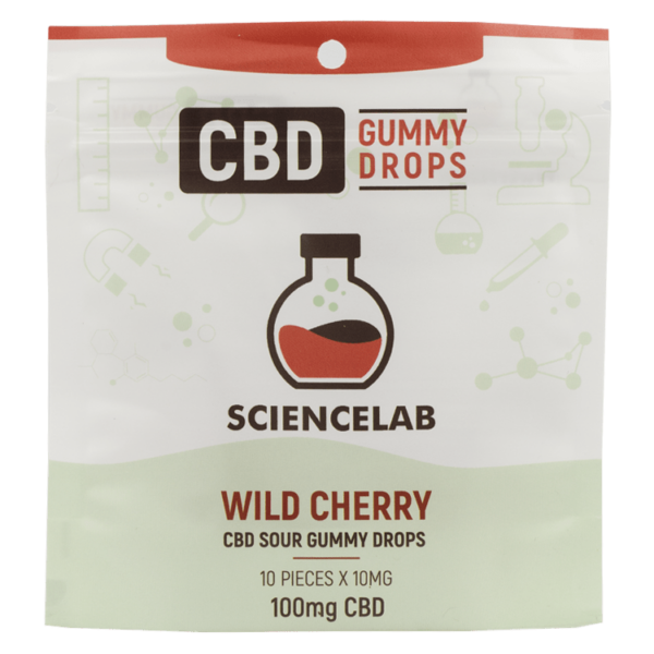 Sciencelab – CBD Sour Gummy Drops – Wild Cherry 100mg CBD | Speed Greens Canada