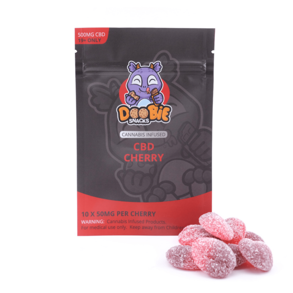 Doobie Snacks – CBD Cherry Gummies – 500mg CBD | Speed Greens Canada