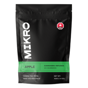 Mikro – THC Gummies – 100mg THC – Apple | Speed Greens Canada