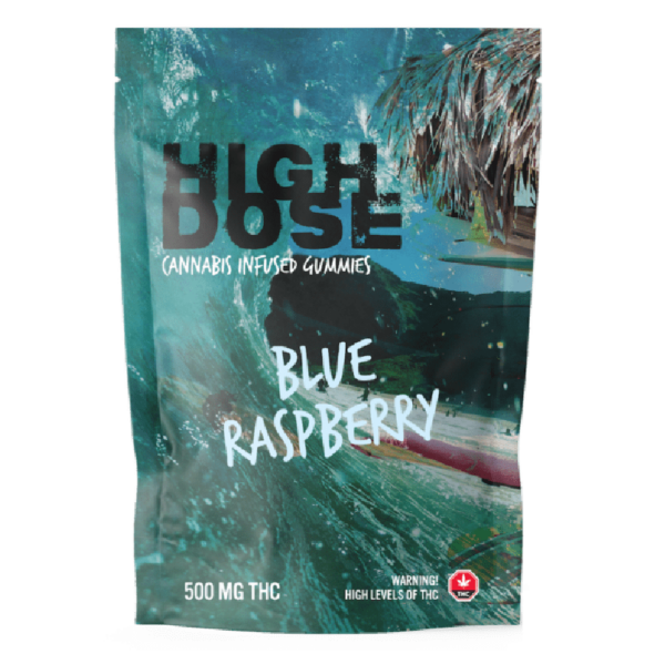 High Dose – cannabis Infused Gummies – Blue Raspberry – 1000mg/1500mg | Speed Greens Canada