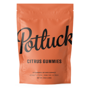 Potluck Extracts – Citrus Gummies – 200mg THC | Speed Greens Canada