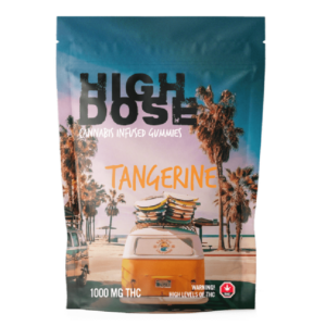 High Dose – cannabis Infused Gummies – Tangerine – 1000mg/1500mg | Speed Greens Canada