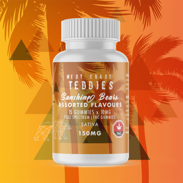 West Coast Teddies – Sunshine Bears – Sativa (150mg) | Speed Greens Canada