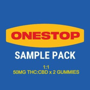 Onestop – Sample Pack – 1:1 – (50mg CBD:THC x 2 Gummies) | Speed Greens Canada